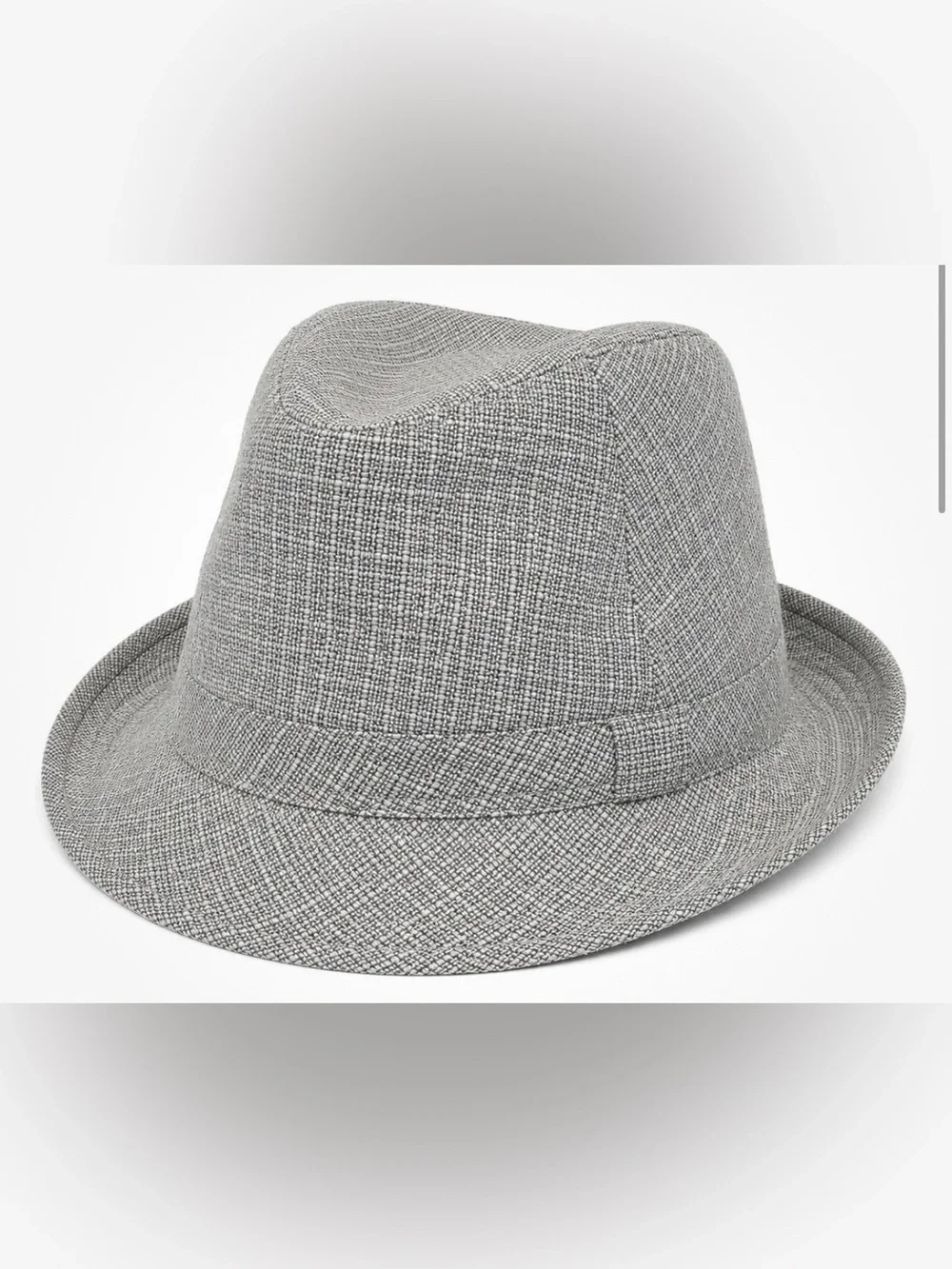 Gray Woven Fedora / Trilby Hat | Classic Lightweight Unisex Style